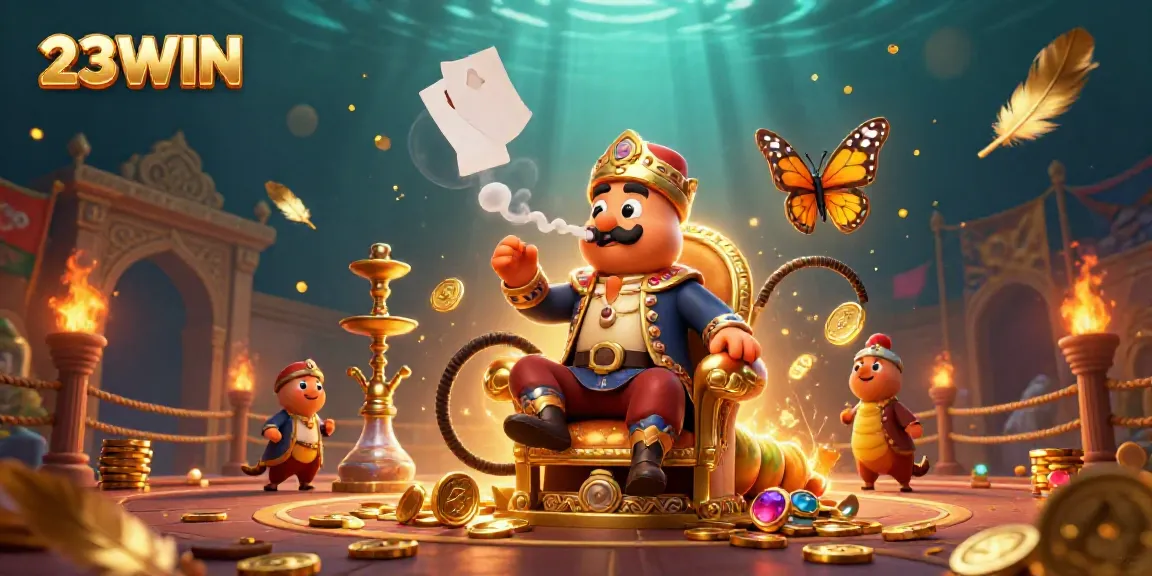 Experience thrilling gameplay with 23WIN in an enchanting 3D casino fantasy scene.