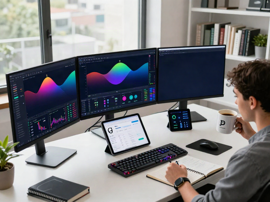 Durov2 Kick trading environment showcasing cryptocurrency analysis in a modern workspace