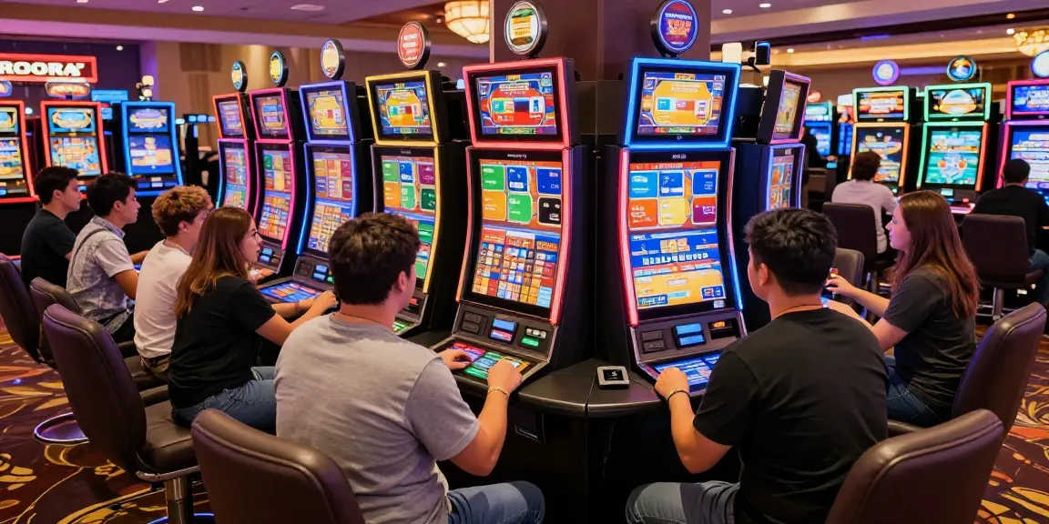 The best credit card casinos offering vibrant gaming experiences with players enjoying credit card transactions in an exciting casino atmosphere.