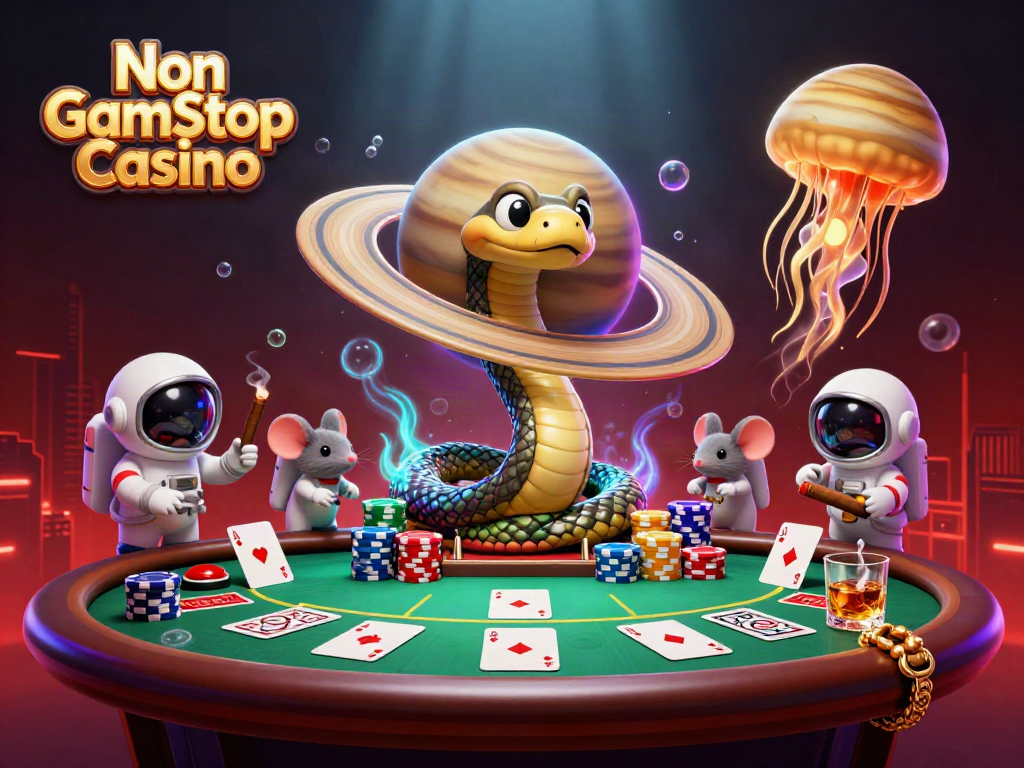 Engage in the vibrant world of Non Gamstop Casino with an exciting roulette scene featuring quirky characters and immersive gameplay.