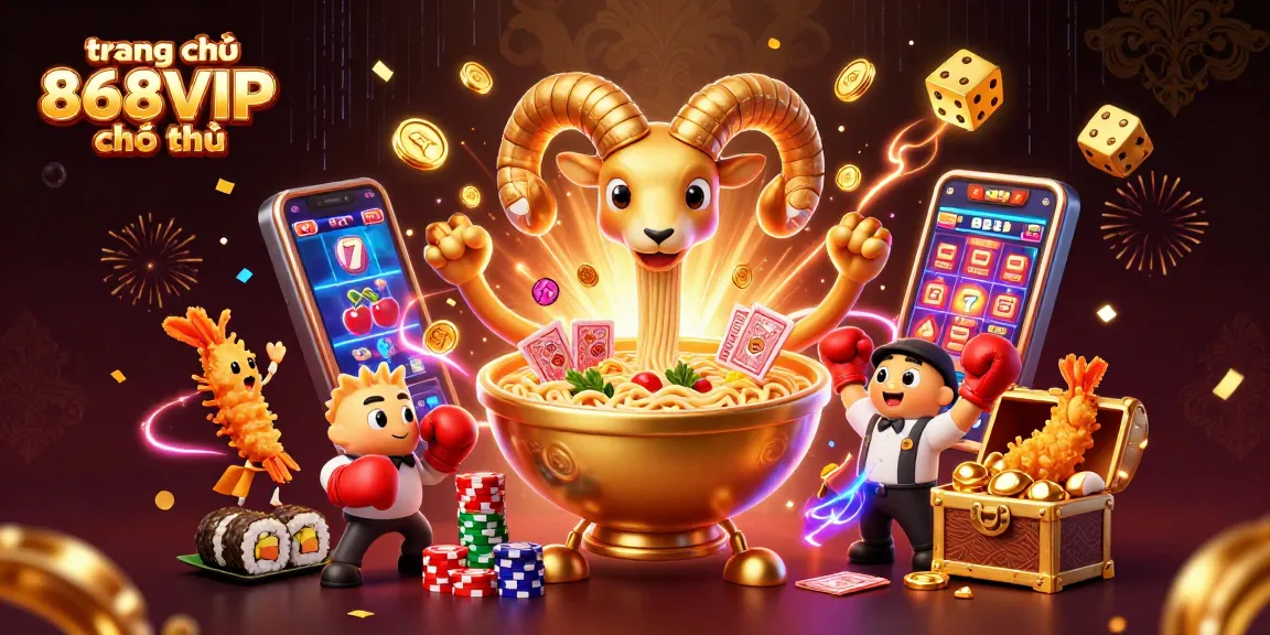 Experience the excitement at trang chủ 868VIP chính thức with lively characters and vibrant casino game elements.