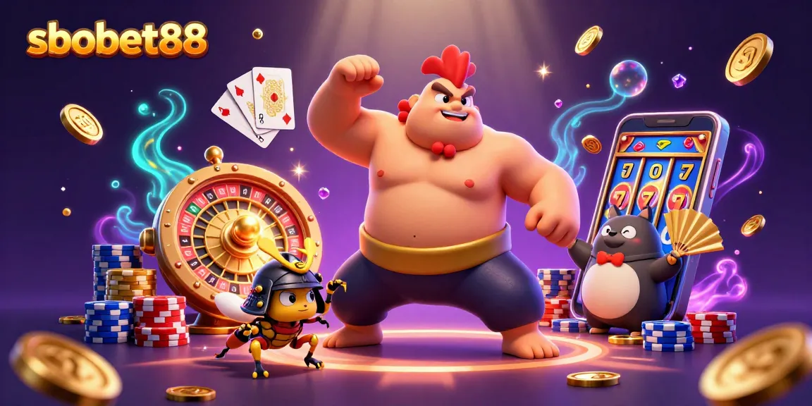 Engage with sbobet88's thrilling betting experience featuring dynamic characters and rich casino elements.